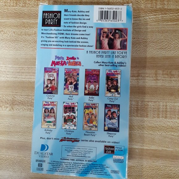You're Invited To Mary Kate & Ashley's Fashion Party VHS 1999 Y2K Retro Kids - Picture 2 of 6